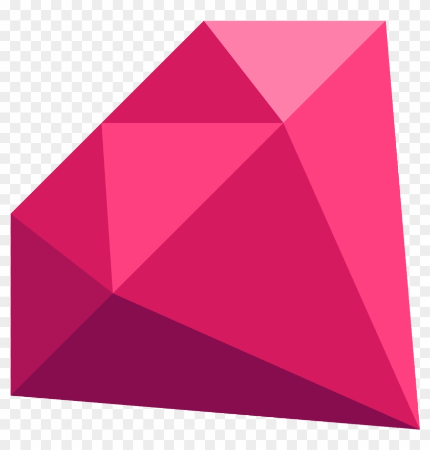 Ruby Gemstone Icon Png - Triangle #1073889