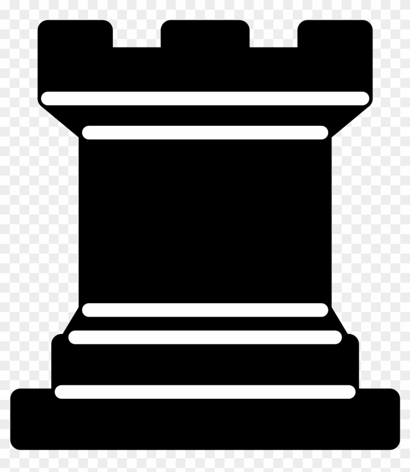 Open - Black Chess Rook #1073908