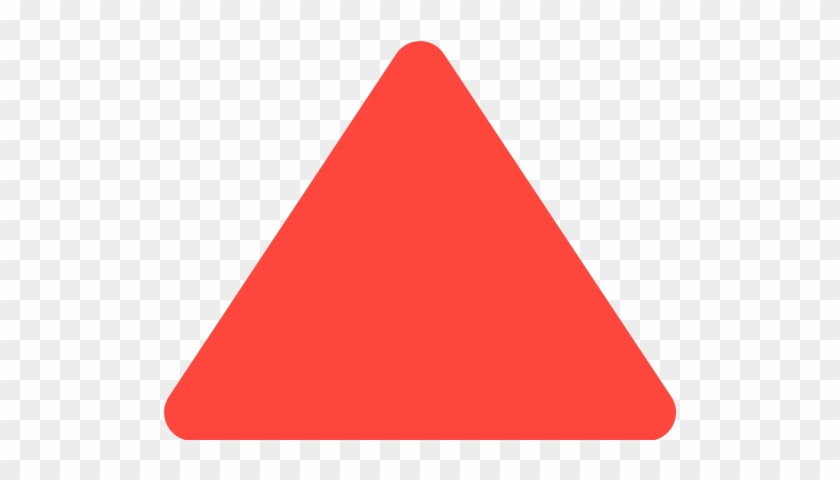 Up-pointing Red Triangle Emoji - Triangle Clipart #1073924