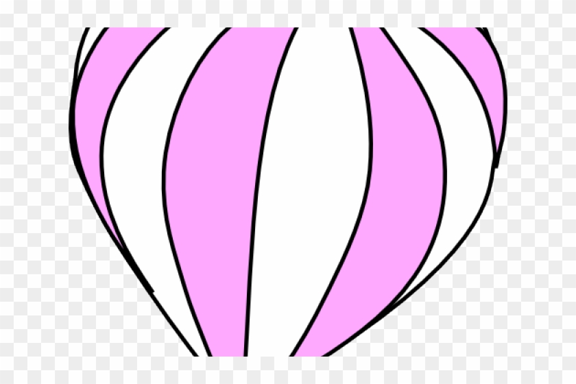 Hot Air Balloon Clipart Pink White - Hot Air Balloon Clipart Pink White #1073965