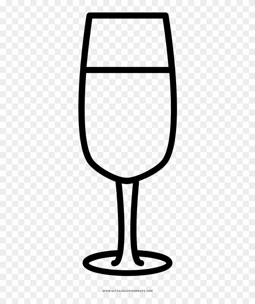 Champagne Coloring Page - Champagne Stemware #1073976