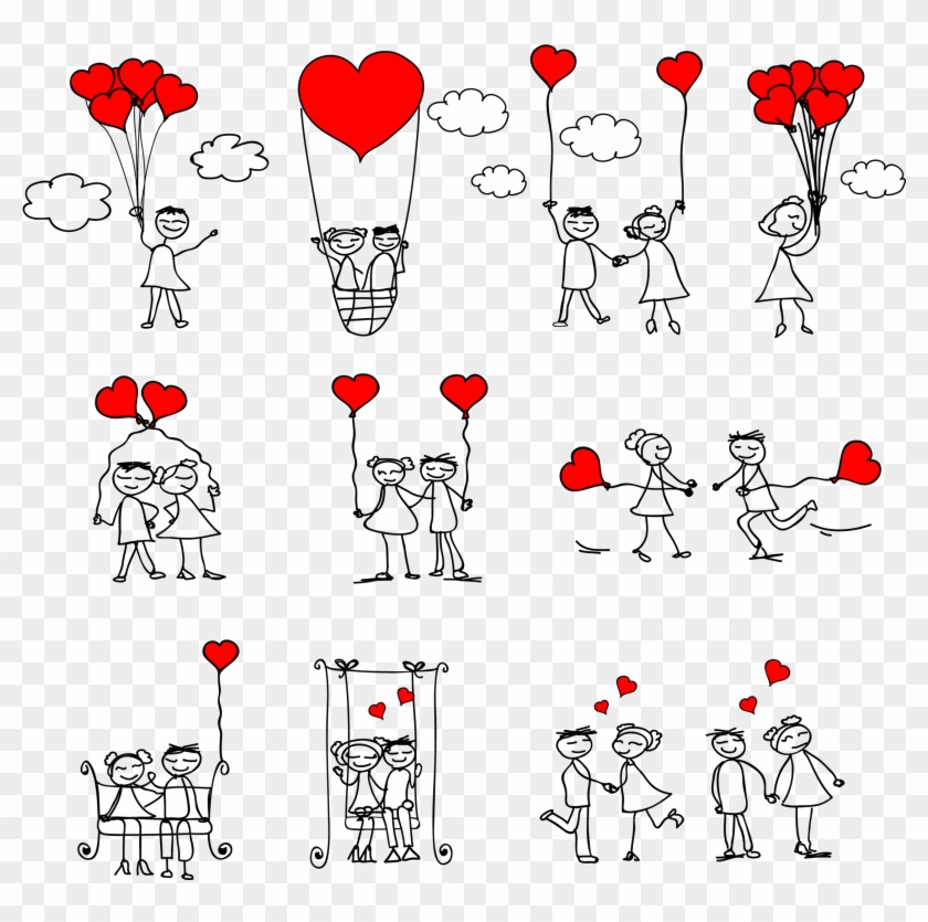 No Backsies Unique Stick Figure Art By Hearts And All - Love Stick Figures #1073986