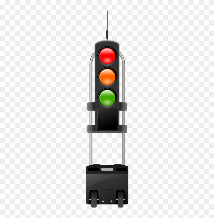Mobile Roadwork Traffic-light Clip Art - Flat Design Lampu Lalulintas #1073996