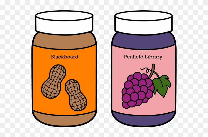 Peanut Butter & Jelly Jars, With 'blackboard' & 'penfield - Peanut Butter Jar Coloring Page #1074020