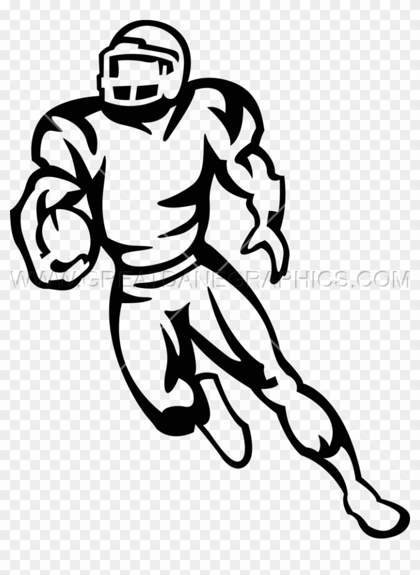 Football Player Running Production Ready Artwork For - White Football Player Transparent #1074032
