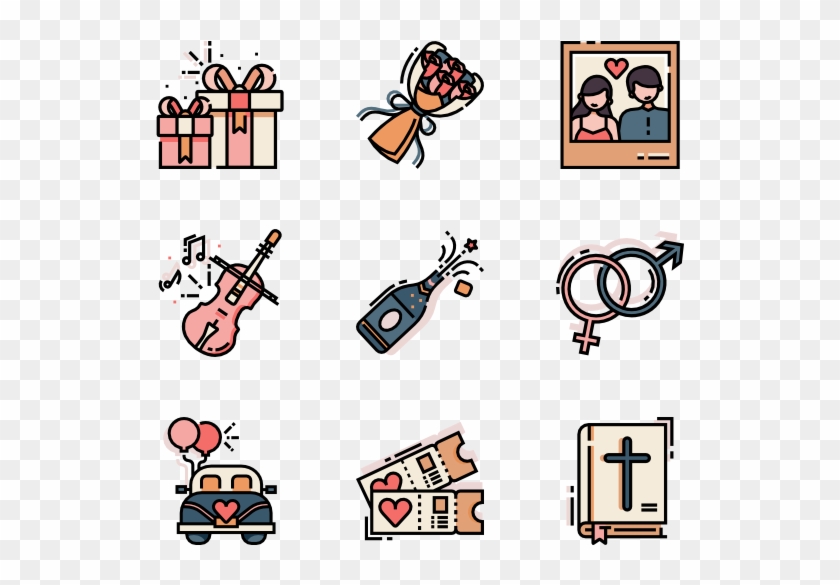 Wedding 25 Icons - Wedding #1074058