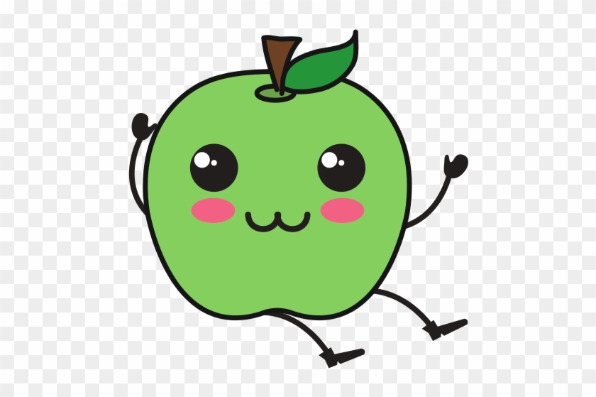 Apple Kawaii Character - Royalty-free #1074104