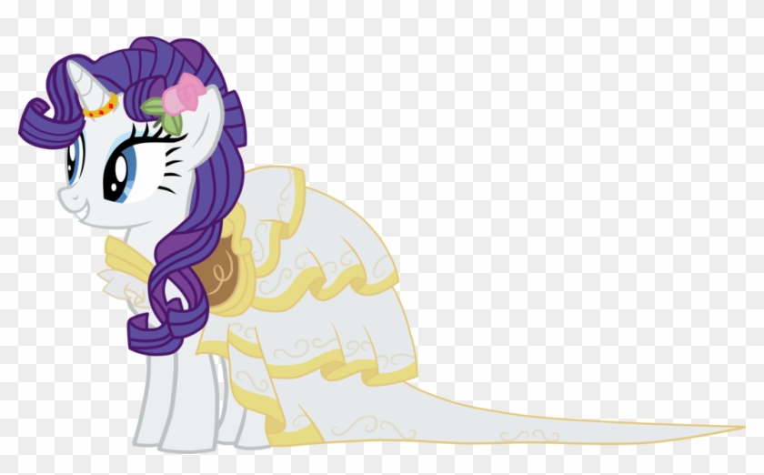 Vector Rarity In Her Wedding Dress By Barrfind - Little Pony Friendship Is Magic #1074122