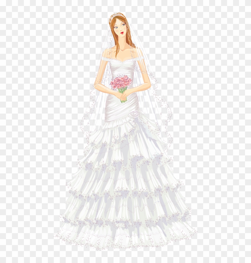 Wedding Vector Graphics Free Download - Gown #1074173