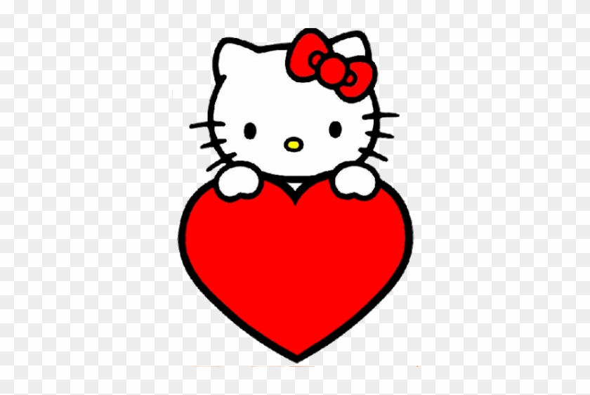 Sweet Hello Kitty Clip Art - Hello Kitty With Heart #1074179