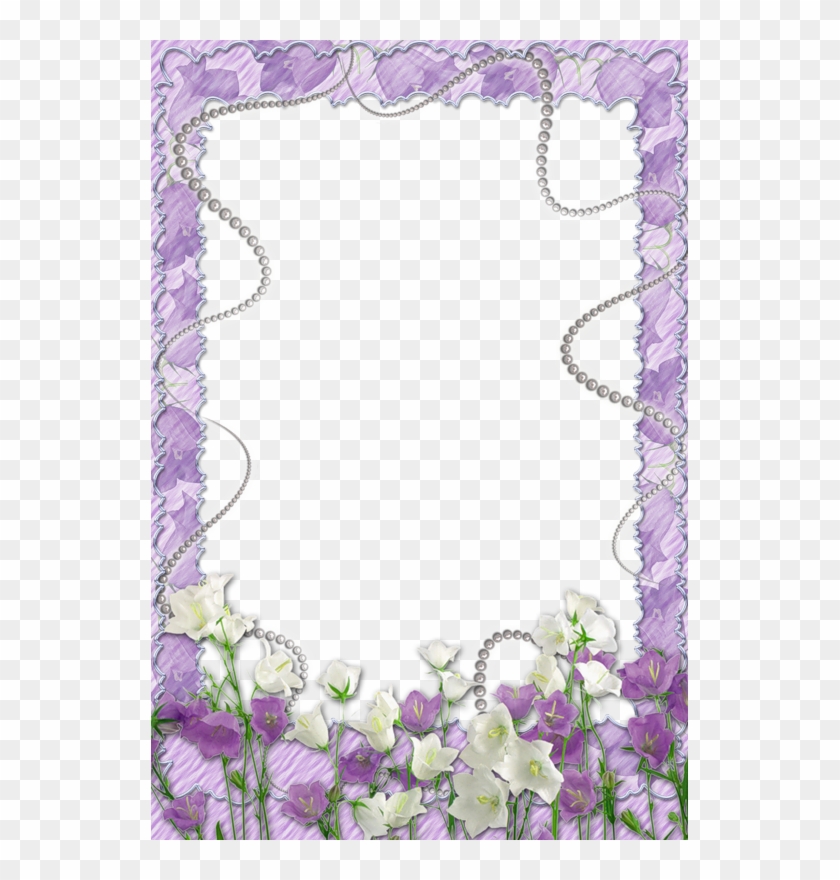 Purple Flower Frame Png Wwwpixsharkcom Images - Purple Flower Frame Png #1074268