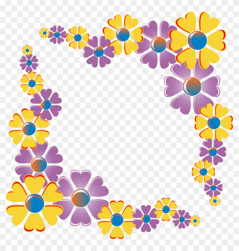 This Free Icons Png Design Of Flower Corner Variation - Flower Corner Border Png #1074280