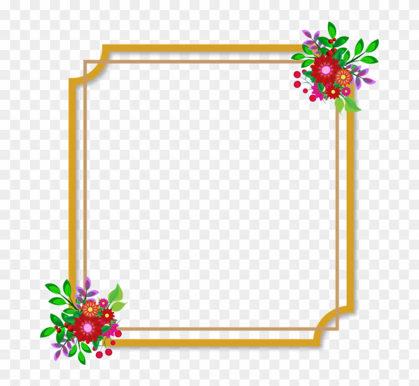 Photo Frame, Flowers, Wedding, Love, Happiness, Style - Download Bingkai Foto Pernikahan #1074284