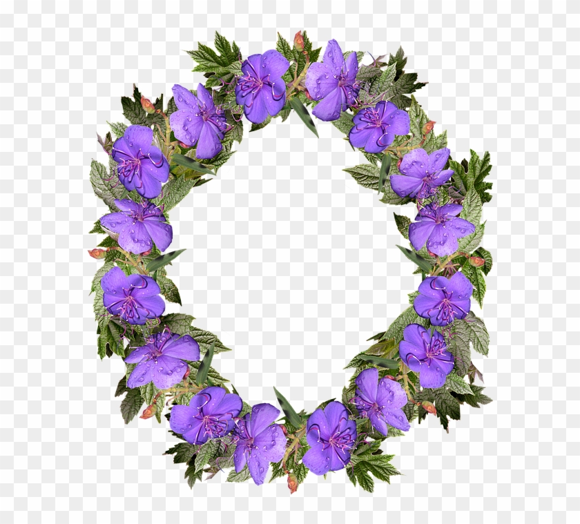 Wreath, Flowers, Frame, Decoration, Nature - Flower #1074285