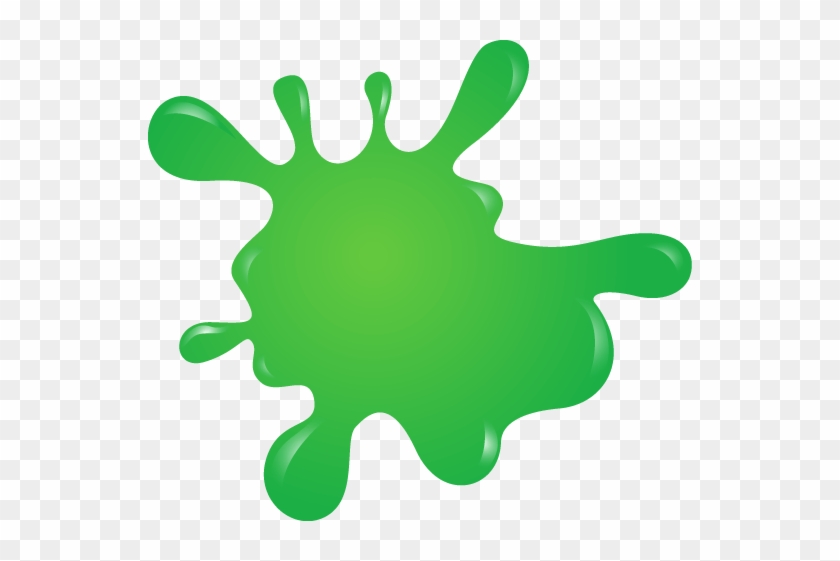 Colour Splash Stickers - Green Paint Splodge #1074363
