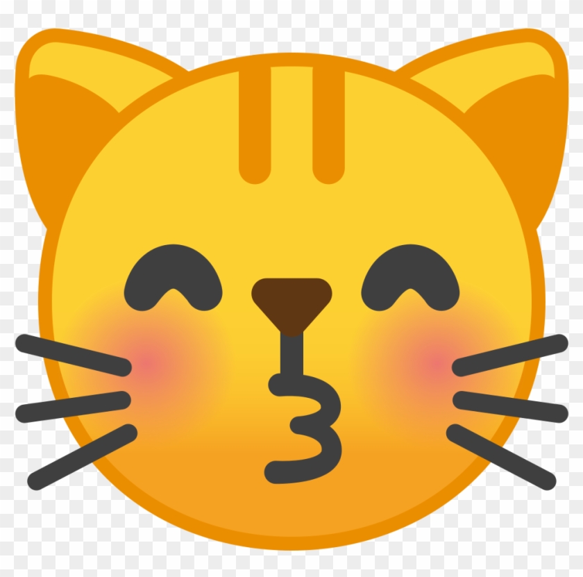 Kissing Cat Face Icon - Cat Face Png #1074564