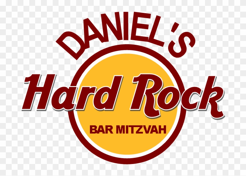 Hard Rock Cafe Bar Mitzvah Logo - V-t Custom White Vinyl Parking Sticker (2 1/4"x Quantity(125) #1074641