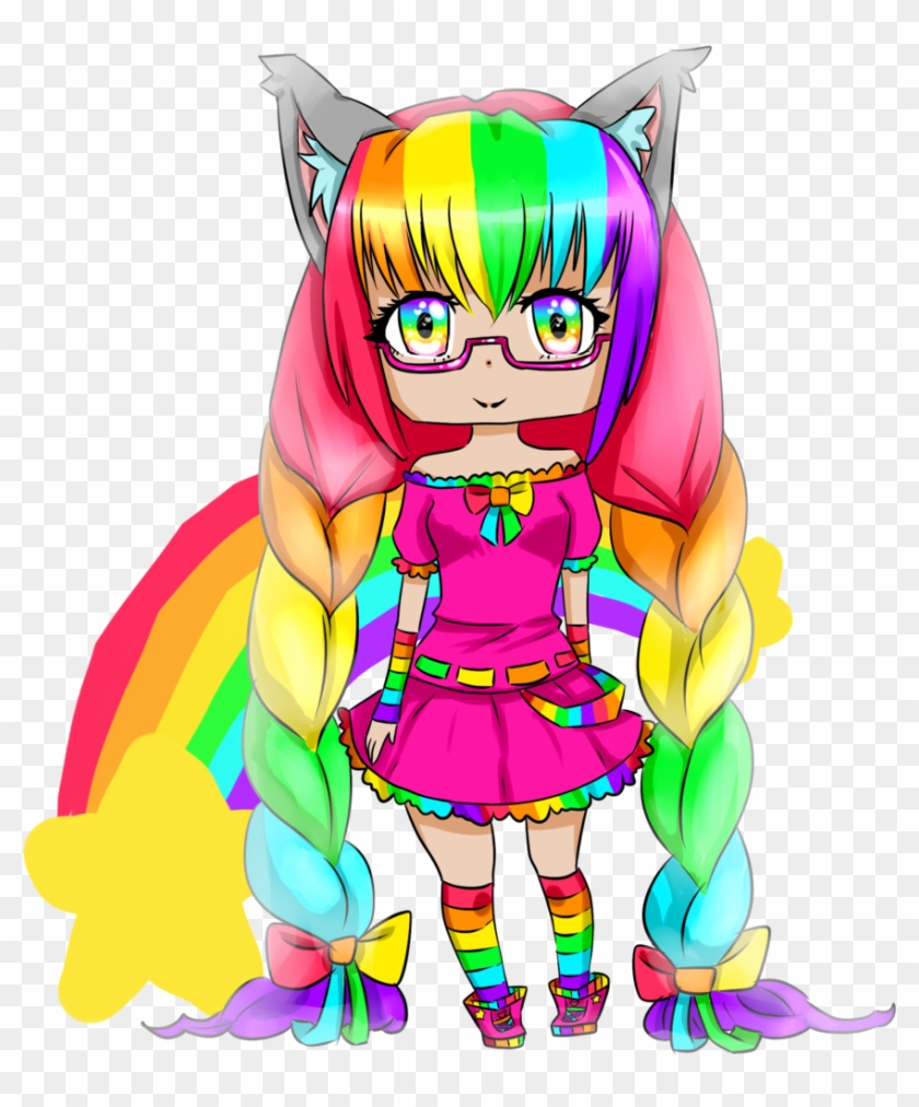 Cutiepie Chibi - Anime Chibi Rainbow Girl #1074686