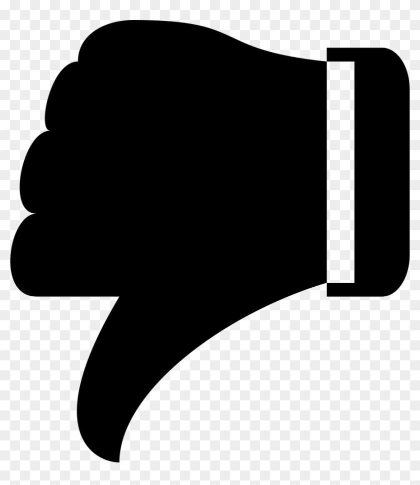 Png File - Thumbs Down Icon Black #1074847