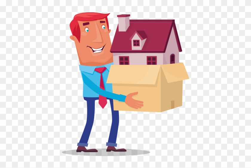 Mortgages - Man And House Cartoon #1074878