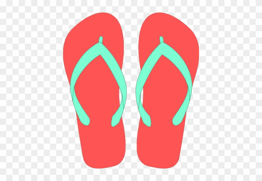 Stenciling - Flipflops Clipart #1075002