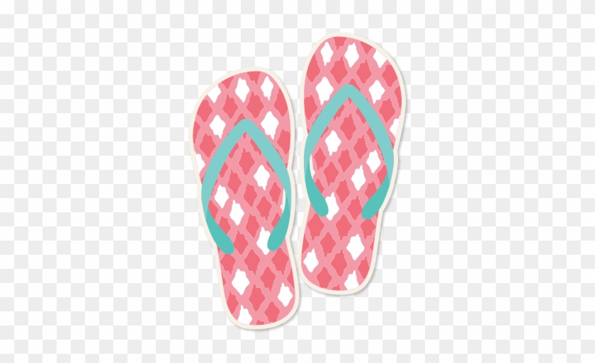 Ikat Flip Flops Svg Scrapbook Cut File Cute Clipart - Scalable Vector Graphics #1075003