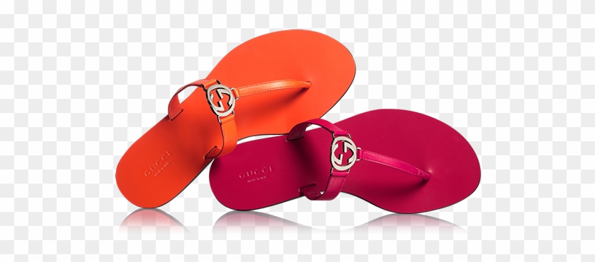 Tongs Gg En Cuir - Flip-flops #1075005