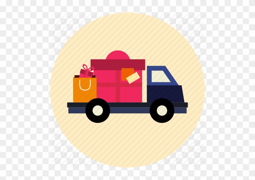 Delivery Clipart Shipping Truck - Shipping Icon Flat #1075102