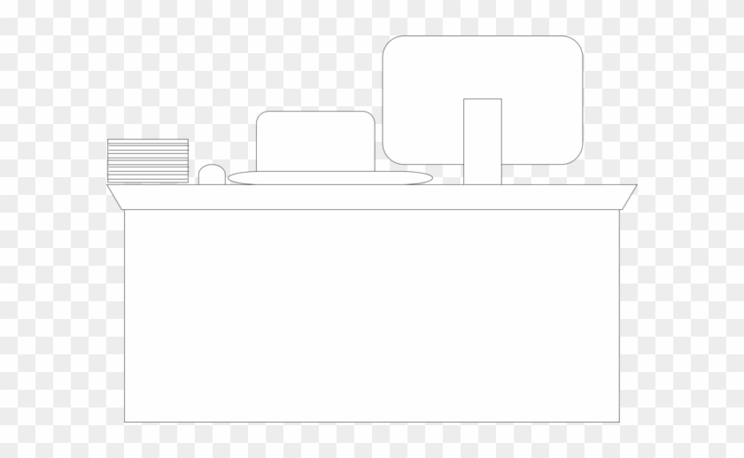 Desk Bw Imagesecretary Desk Clipart - Chair #1075111