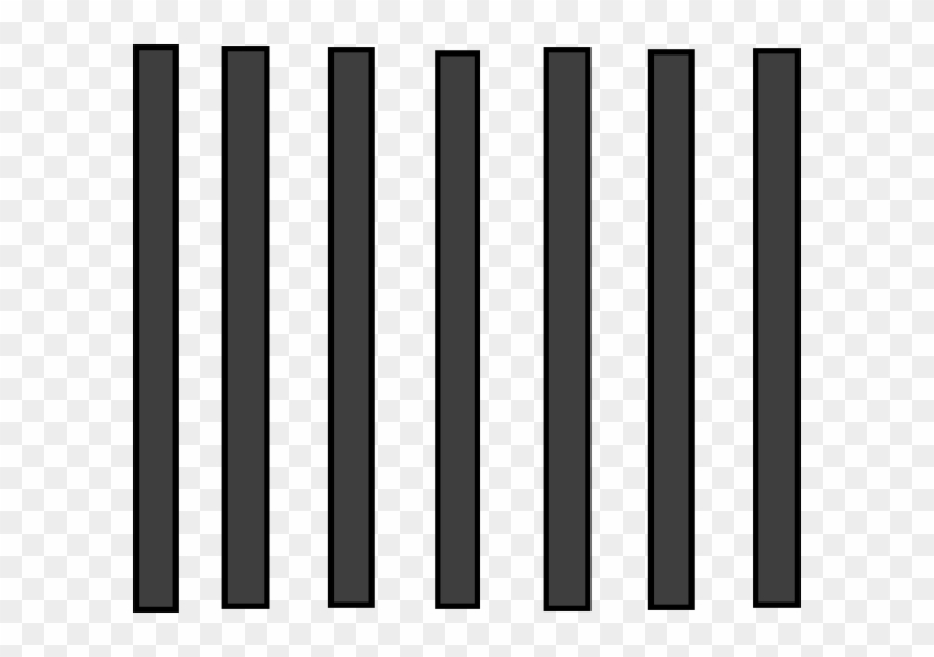 Prison Bars Grey Clip Art At Clker Com Vector Clip - Monochrome #1075234