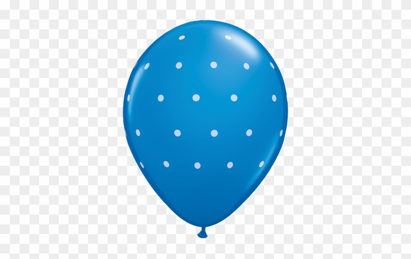 11" Carnival Assorted Small Polka Dots Latex Balloons - Blue Balloon #1075275