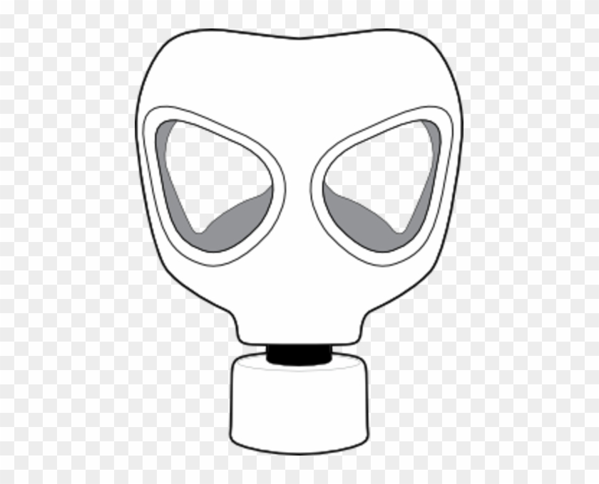Gas Mask Clipart Ww2 - Gas Mask Drawing Easy #1075296