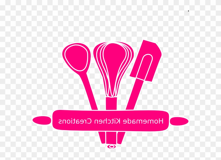 Homemade Kitchen Creations Clip Art At Clker - Pink Chef Hat Clip Art #1075316