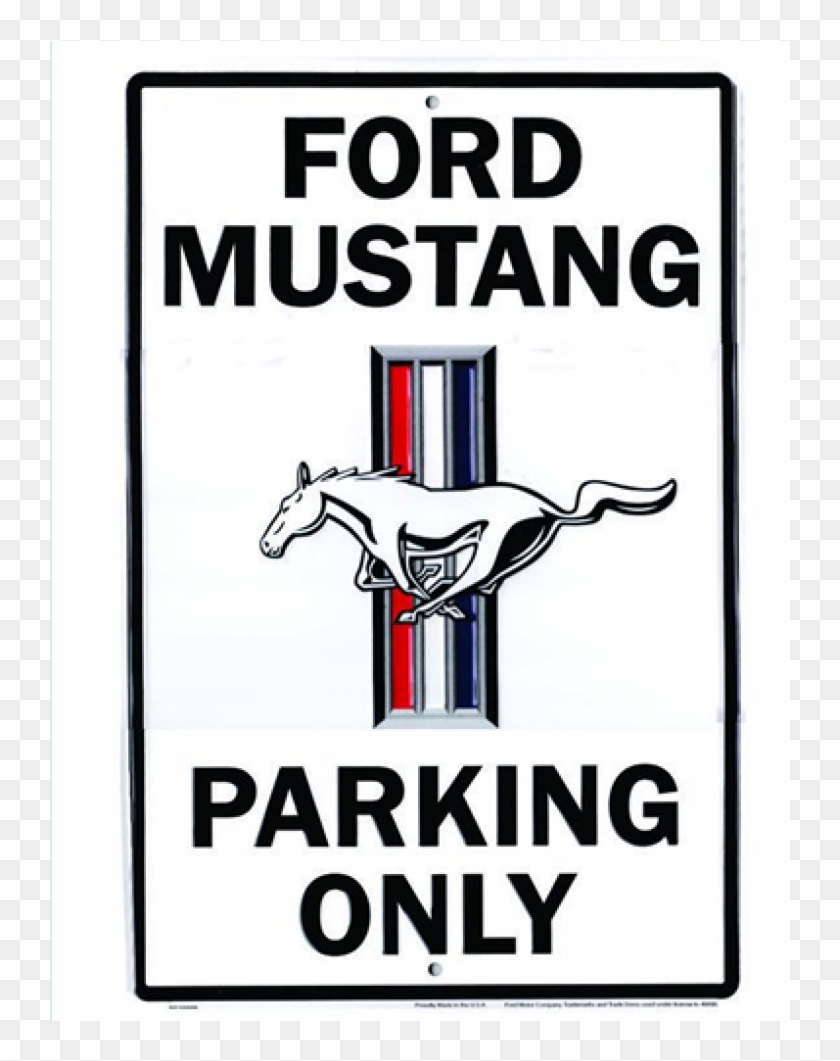 Latest Ge Ford Mustang Large Parking Sign With Ford - Mustang Tin Sign 12 X 18in #1075373