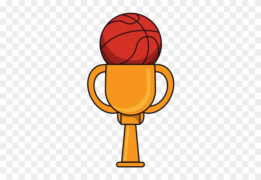 Basketball Trophy - Basketball Drawing #1075391