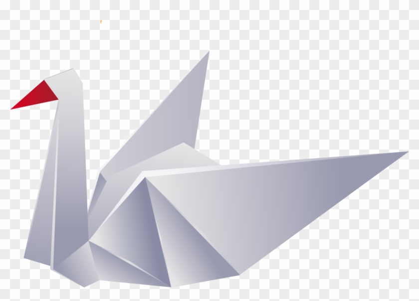 Crane Origami Paper Origami Paper - Origami Birds With Transparent Background #1075502