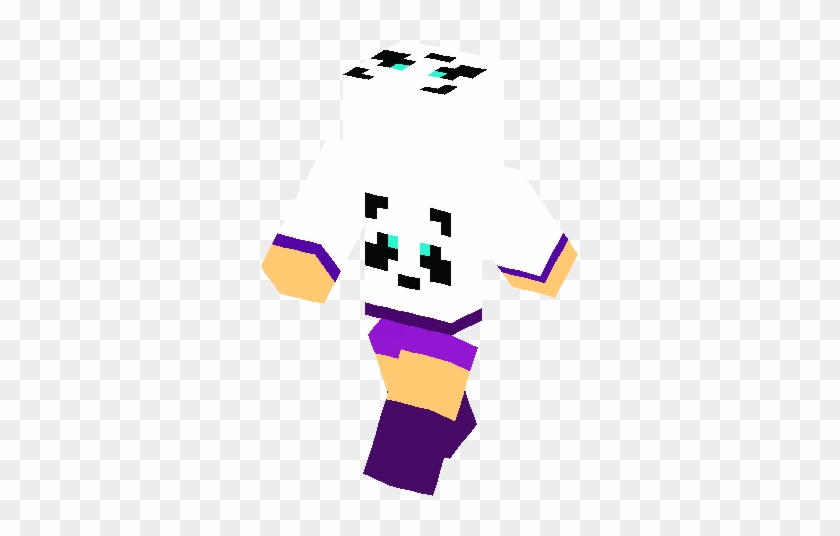 Purple Panda Girl Skin Minecraft Skins Creeper Boy Blue Free Transparent Png Clipart Images Download