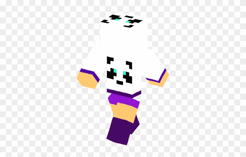 Purple Panda Girl Skin - Minecraft Skins Creeper Boy Blue #1075519