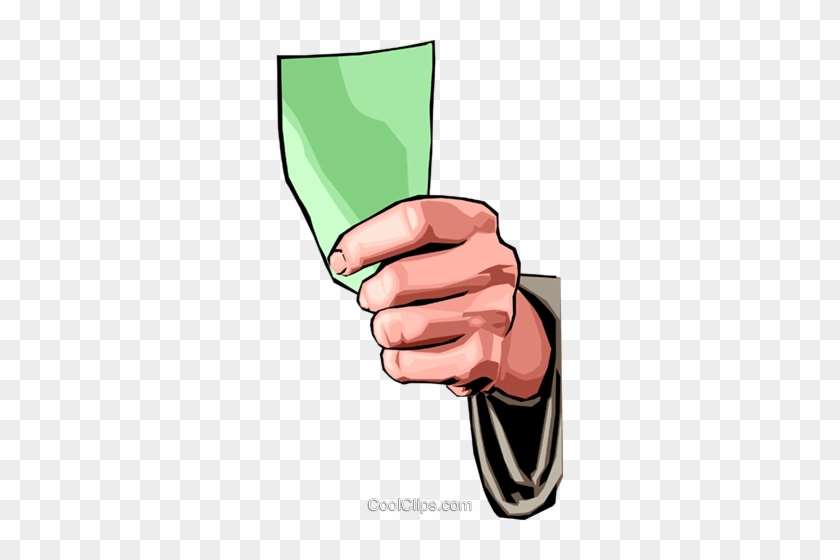 Hand Holding Money Royalty Free Vector Clip Art Illustration - Clip Art #1075582