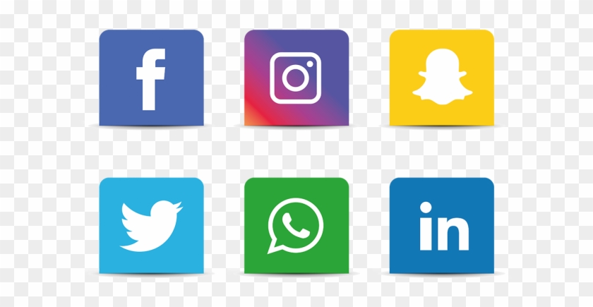 Social Media Icons Set - Social Media Icons Png #1075631