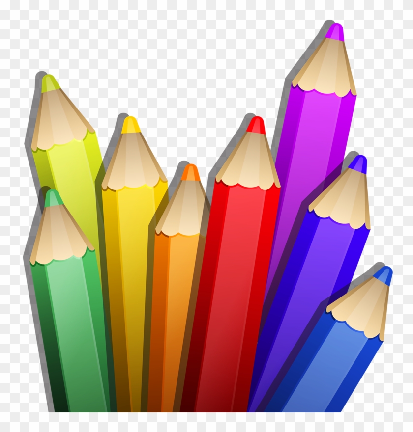 Clip Art - Colored Pencils Clip Art #1075728