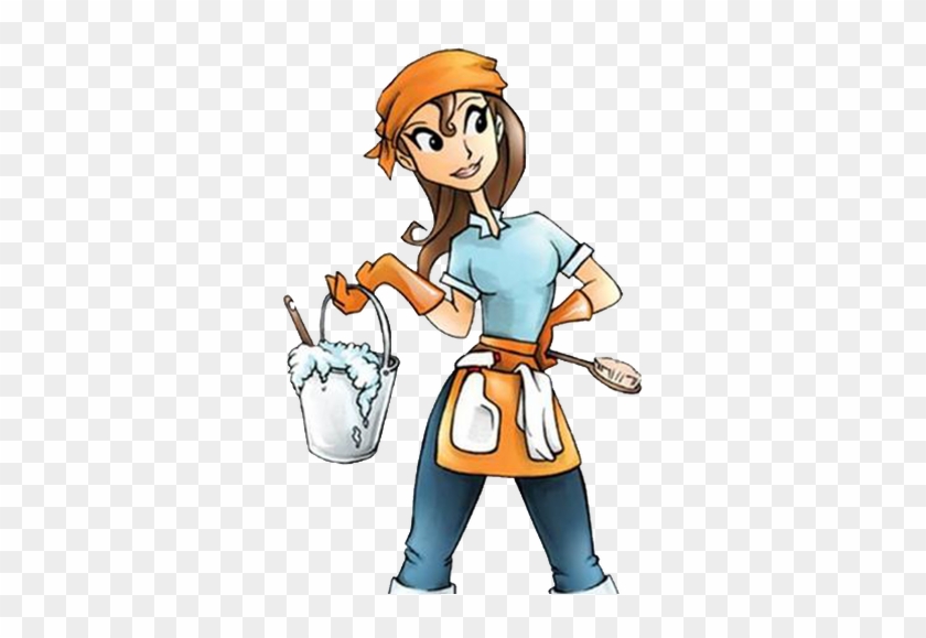 Cleaning Lady Logo - House Cleaning #1075760