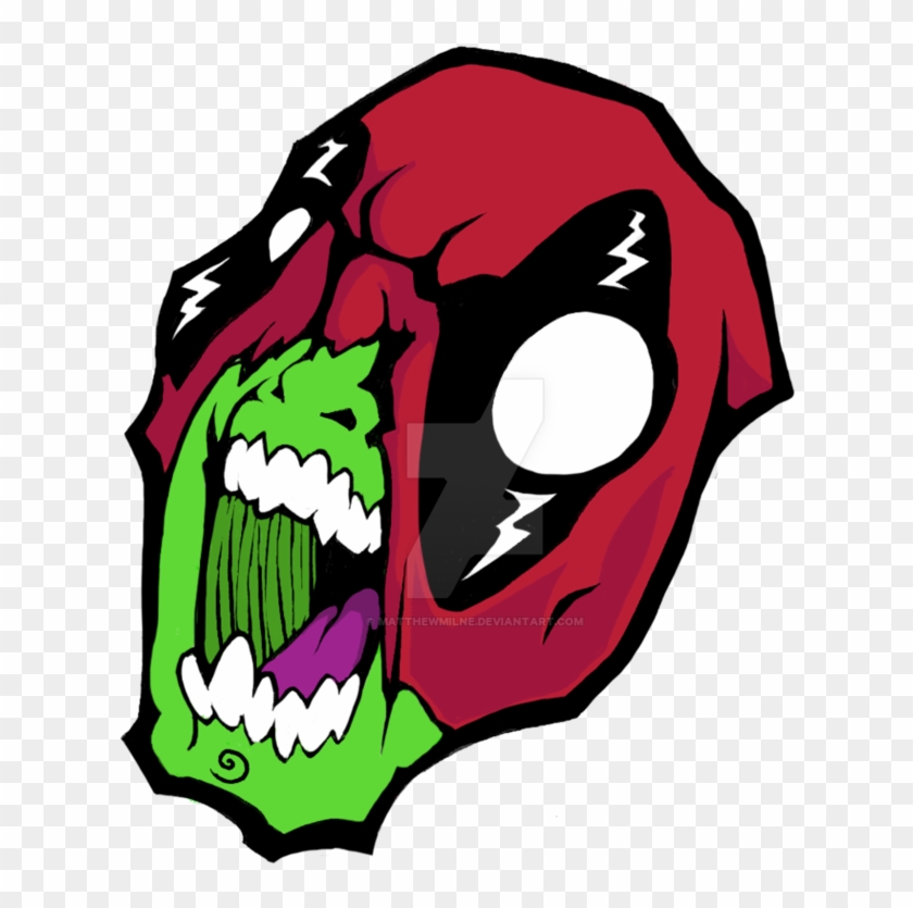 Deadpool Zombie Head By Matthewmilne - Deadpool #1075774