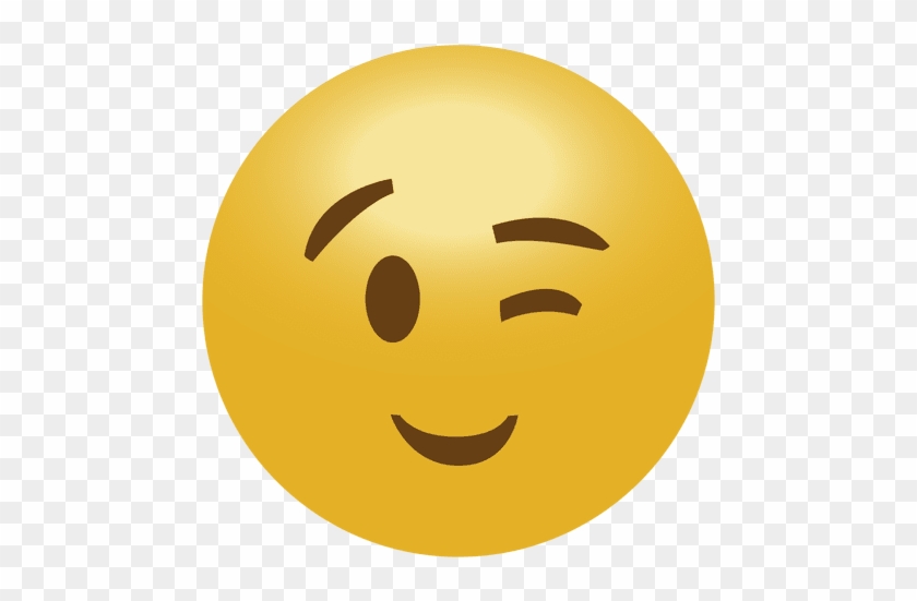 Emoji Transparent Wink Emoji Emoticon Transparent Png - Festival #1075777