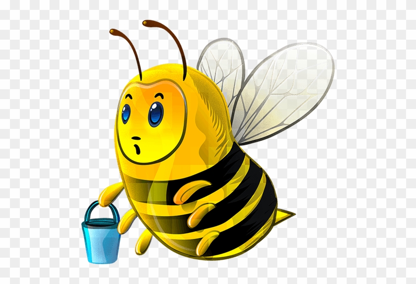 Honey Bee Digital Clipart Scrapbooking Card Design - صورة نحلة Png #1075784