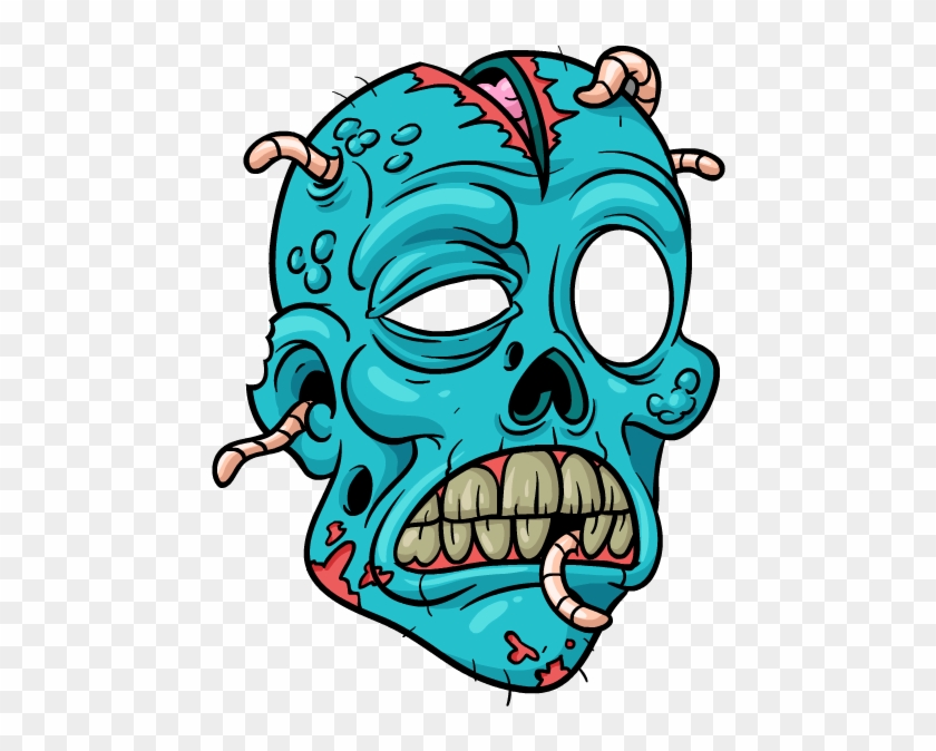 Zombie Stickers Messages Sticker-3 - Cartoon Zombie Tattoo #1075785