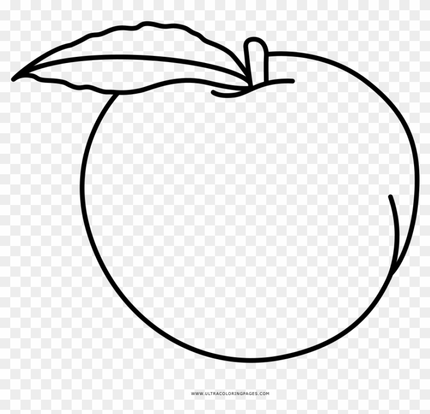 Peach Coloring Page - Desenhos Para Colorir Pessego #1075850