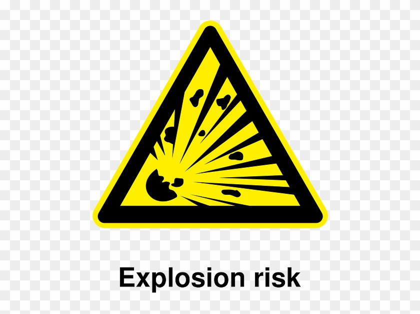 Icon, Science, Symbol, Safety, Cartoon, Signs - Explosion Sign #1076378