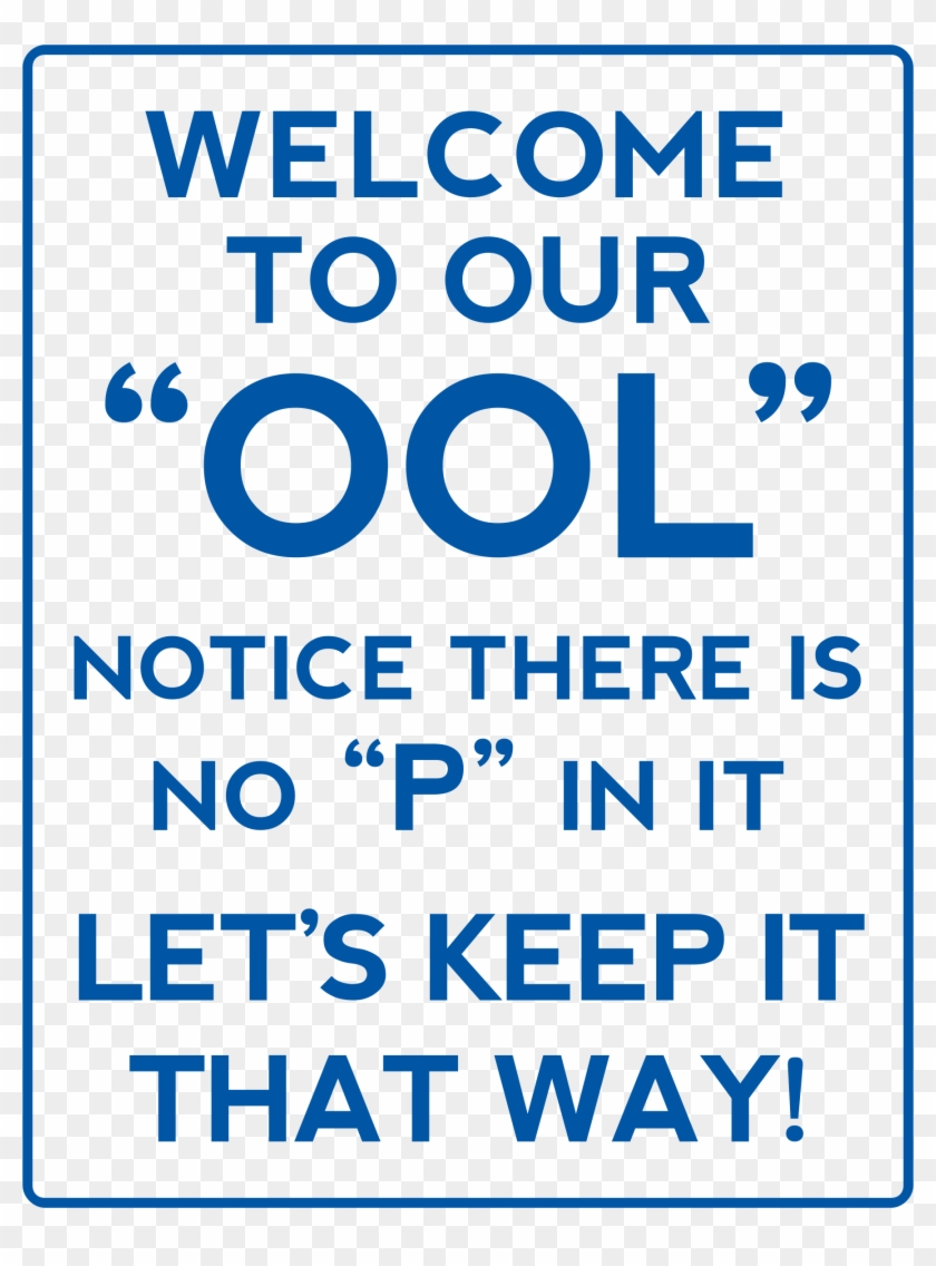 Big Image - Funny Swimming Pool Signs #1076418