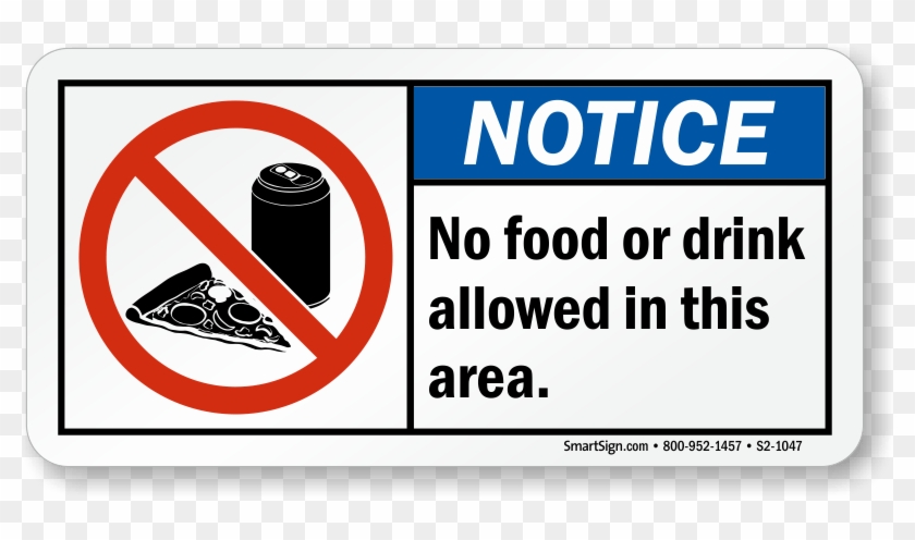 No Food Or Drink Clipart Group - Authorized Personnel Only (with Hand, Engineer Grade #1076426